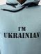 Мужская голубая кофта - худые с вышитым принтом "I'M UKRAINIAN" S MM-10 фото 2