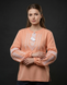 Шифонова легенька жіноча вишиванка на довгий рукав "Чайка" 36 SS-21 фото 1